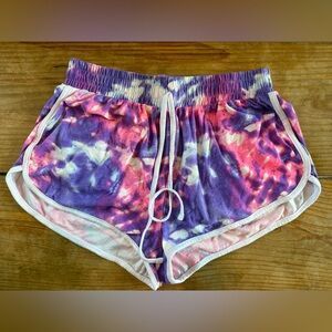 Women's Tie-Dye Soft Lounge Shorts Size Medium